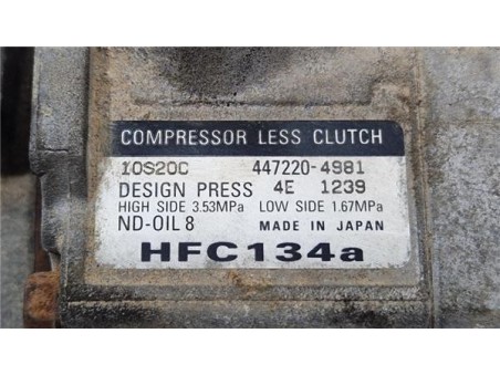 Compresor Aire Acondicionado Chrysler Voyager  2 5 3 3 Grand Voyager Limited Warner Bros [2 5 Ltr  - 105 kW CRD CAT]