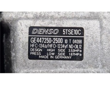 Compresor Aire Acondicionado Toyota Yaris  1 3 Active [1 3 Ltr  - 73 kW 16V CAT]