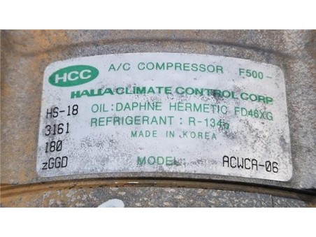 Compresor Aire Acondicionado Hyundai Terracan  2 9 CRDi 4WD