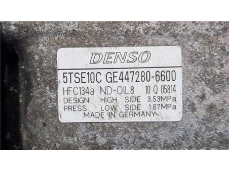 Compresor Aire Acondicionado Toyota Auris  1 4 Business [1 4 Ltr  - 66 kW Turbodiesel CAT]