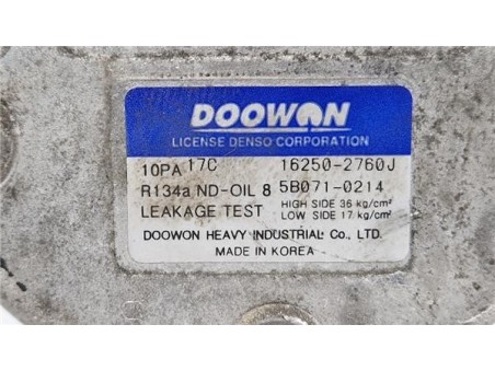 Compresor Aire Acondicionado Hyundai Tucson  2 0 CRDi