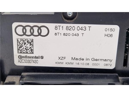 Mandos Climatizador Audi A4 Avant  2 0 Básico [2 0 Ltr  - 105 kW 16V TDI]