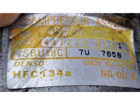 Compresor Aire Acondicionado Audi A8  2 5 TDI