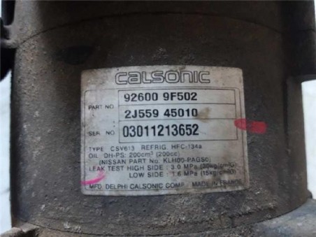 Compresor Aire Acondicionado Nissan ALMERA 1 5 16V 
