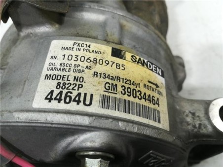 Compresor Aire Acondicionado Opel Astra K Berlina 5p  1 6 Dynamic Start/Stop [1 6 Ltr  - 118 kW Biturbo CDTI DPF]