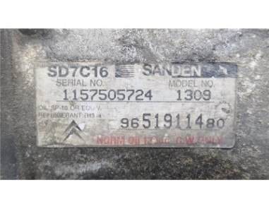 Compresor Aire Acondicionado Citroen C4 Picasso  1 6 HDi