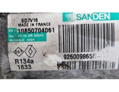 Compresor Aire Acondicionado Nissan Qashqai +2  1 5 Acenta [1 5 Ltr  - 78 kW dCi Turbodiesel CAT]