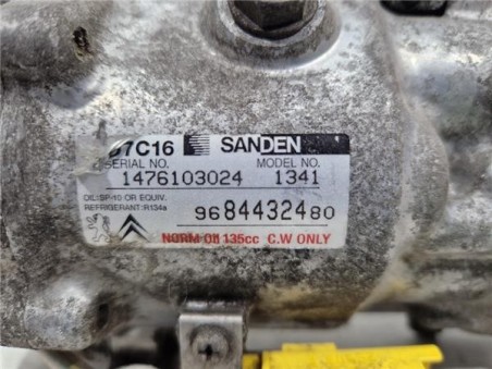 Compresor Aire Acondicionado Peugeot 308 SW  1 6 Confort [1 6 Ltr  - 80 kW HDi FAP CAT ]