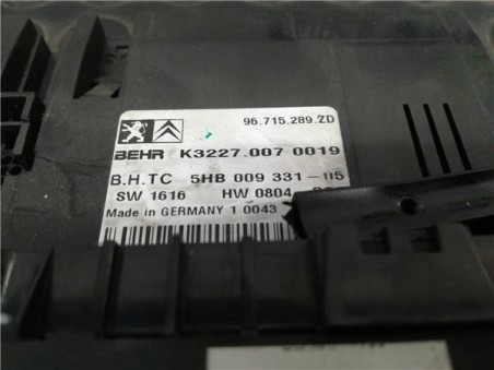 Mandos Climatizador Citroen C5 BERLINA 2 0 HDi FAP 