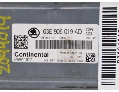 Centralita Skoda Fabia  1 2 16V