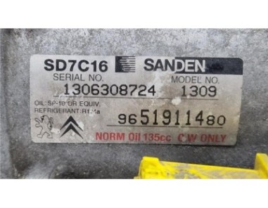 Compresor Aire Acondicionado Citroen C4 Picasso  1 6 HDi