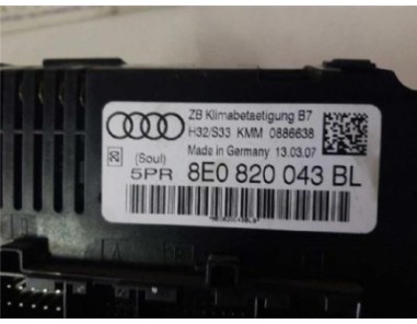 Mandos Climatizador Audi A4 AVANT 2 0 TDI 