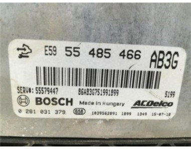 Centralita Opel Astra J Berlina 5p  2 0 Cosmo [2 0 Ltr  - 118 kW 16V CDTI]