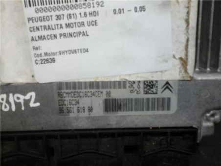 Centralita Peugeot 307 1 6 HDi 