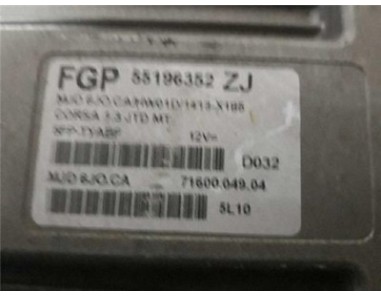 Centralita Opel CORSA C 1 3 16V CDTI 