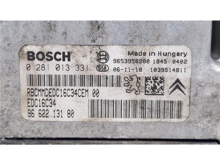 Centralita Peugeot 207 CC Cabrio-Coupé  1 6 Sport [1 6 Ltr  - 80 kW HDi FAP CAT ]