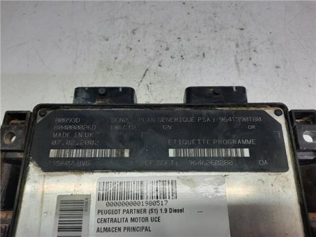 Centralita Peugeot PARTNER 1 9 D 