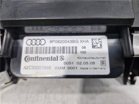 Mandos Climatizador Audi A3  1 4 TFSI Ambiente [1 4 Ltr  - 92 kW 16V TFSI]