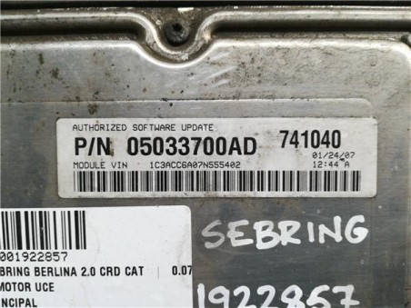 Centralita Chrysler SEBRING BERLINA 2 0 CRD 