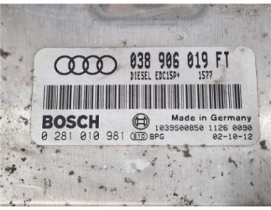 Centralita Audi A3  1 9 TDI Ambiente [1 9 Ltr  - 96 kW TDI]