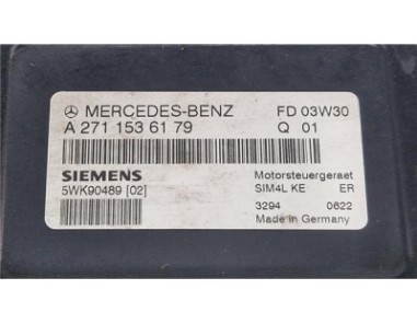 Centralita Mercedes-Benz Clase C  Sportcoupe  1 8 C 180 Compressor  [1 8 Ltr  - 105 kW CAT]