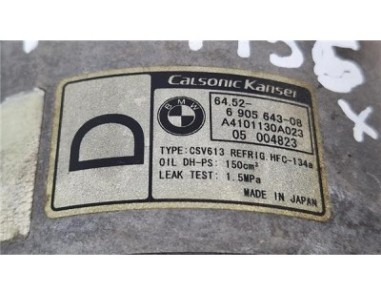 Compresor Aire Acondicionado BMW Serie X3  2 0d [2 0 Ltr  - 110 kW 16V Diesel CAT]