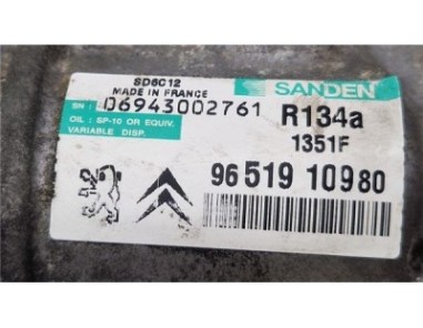 Compresor Aire Acondicionado Citroen C4 Berlina  1 6 VTR Plus [1 6 Ltr  - 80 kW HDi CAT ]