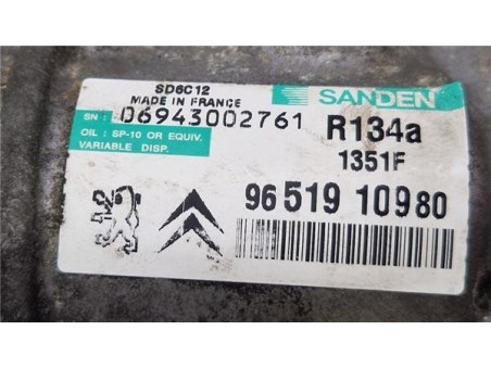 Compresor Aire Acondicionado Citroen C4 Berlina  1 6 VTR Plus [1 6 Ltr  - 80 kW HDi CAT ]