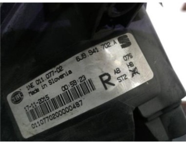 Faro Antiniebla Derecho Seat TOLEDO 1 6 TDI 