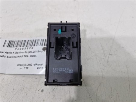 MANDO ELEVALUNAS TRASERO IZQUIERDO Opel Astra K Berlina 5p  1 6 Business [1 6 Ltr  - 81 kW CDTI DPF]