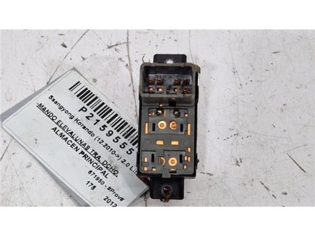 MANDO ELEVALUNAS TRASERO DERECHO Ssangyong Korando  2 0 Limited Plus 4x4 [2 0 Ltr  - 129 kW TD CAT]