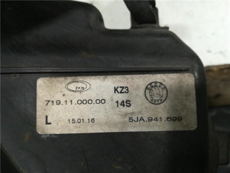 Faro Antiniebla Izquierdo Skoda Rapid  1 6 Active [1 6 Ltr  - 85 kW TDI DPF]