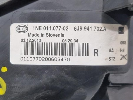 Faro Antiniebla Derecho Seat Ibiza Berlina  1 6 TDI