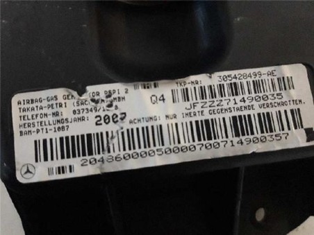 Airbag Salpicadero MERCEDES CLASE C  BERLINA 2 2 CDI 