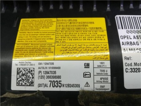 Airbag Salpicadero Opel ASTRA J SPORTS TOURER 1 7 16V CDTI 