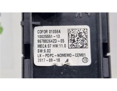 MANDO ELEVALUNAS DELANTERO IZQUIERDO Opel Crossland X  1 2 Design Line [1 2 Ltr  - 81 kW]