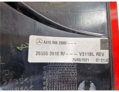 Piloto Trasero Izquierdo Mercedes-Benz Citan  Furgón  1 5 109 CDI Extralargo  [1 5 Ltr  - 66 kW CDI CAT]