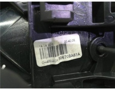 Manilla Interior Puerta Trasera Derecha Nissan JUKE 1 5 Turbodiesel 