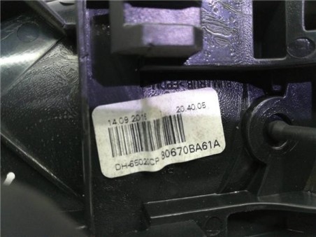 Manilla Interior Puerta Trasera Derecha Nissan JUKE 1 5 Turbodiesel 