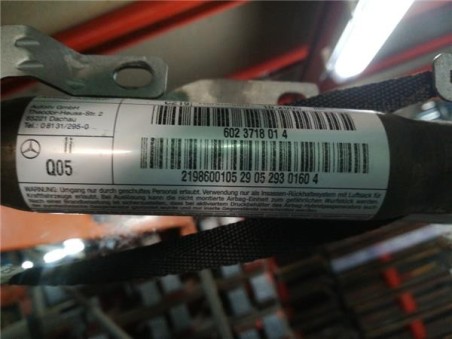 Airbag cortina delantero izquierdo Mercedes-Benz CLS  3 5 350  [3 5 Ltr  - 200 kW V6 CAT]
