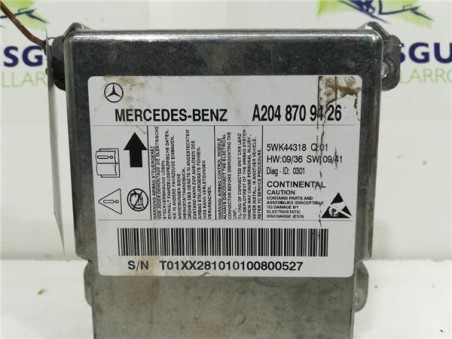 Centralita Airbag Mercedes-Benz Clase C  Berlina  2 1 C 220 CDI BlueEfficiency  [2 1 Ltr  - 125 kW CDI CAT]