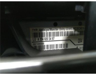 PANTALLA NAVEGADOR Mercedes-Benz Clase C  Berlina  2 1 C 220 CDI BlueEfficiency  [2 1 Ltr  - 125 kW CDI CAT]