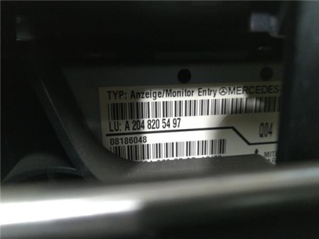 PANTALLA NAVEGADOR Mercedes-Benz Clase C  Berlina  2 1 C 220 CDI BlueEfficiency  [2 1 Ltr  - 125 kW CDI CAT]