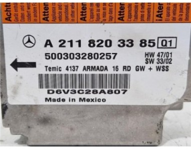 Centralita Airbag Mercedes-Benz Clase E  Berlina  3 2 E 320 CDI  [3 2 Ltr  - 150 kW CDI CAT]