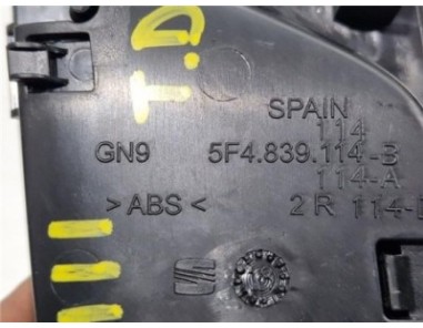 Manilla Interior Puerta Trasera Derecha Seat Leon  1 6 Reference [1 6 Ltr  - 85 kW TDI]