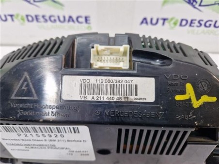 Cuadro Instrumentos Mercedes-Benz Clase E  Berlina  2 2 E 220 CDI  [2 2 Ltr  - 125 kW CDI CAT]