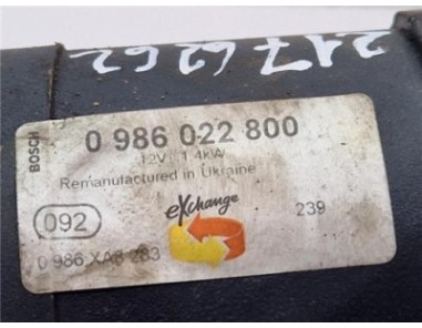 Motor Arranque Mercedes-Benz Citan  Furgón  1 5 109 CDI Extralargo  [1 5 Ltr  - 66 kW CDI CAT]