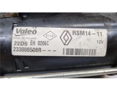 Motor Arranque Dacia Dokker  1 5 Essential [1 5 Ltr  - 55 kW BLUE dCi Diesel FAP CAT]