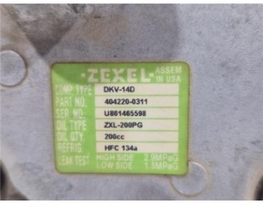 Compresor Aire Acondicionado Opel FRONTERA A 2 5 Turbodiesel 