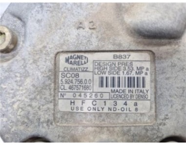 Compresor Aire Acondicionado Fiat PUNTO BERLINA 1 2 